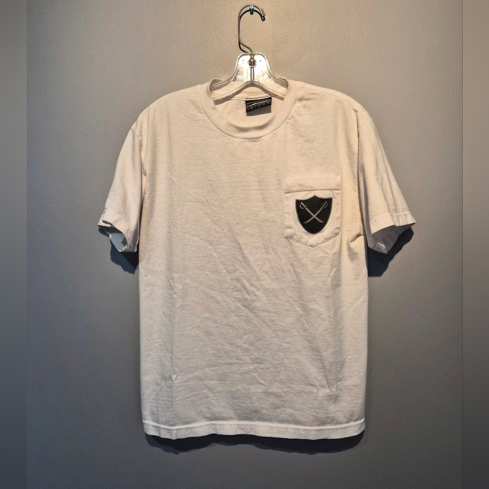 The Hundreds White With Black Shield Graphic T-Shirt | Size Medium
